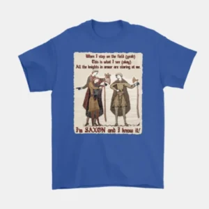 Bayeux Tapestry Blue T-shirt