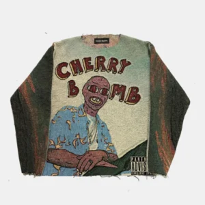 Cherry Bomb Tapestry Crew Sweater