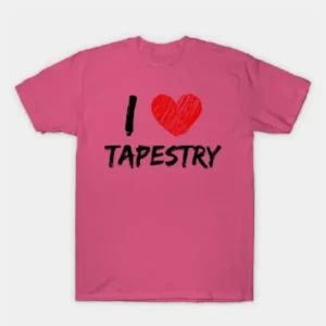 I Love Tapestry Pink T-Shirt