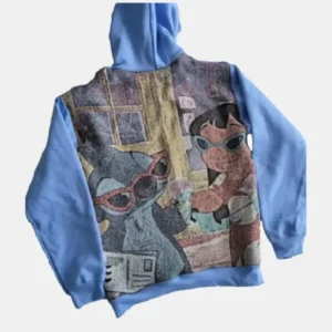 Tapestry Hoodie Handmade Throwback Cartoon