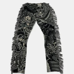 “love Kills Slowly” Tapestry Pants